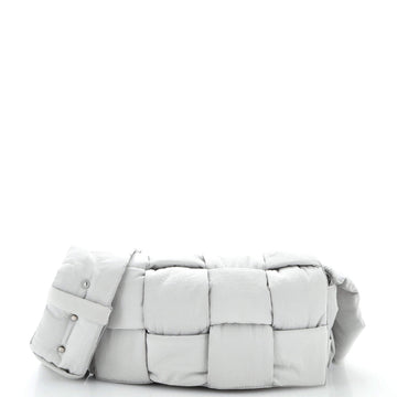 Bottega Veneta Padded Tech Cassette Crossbody Bag Intrecciato Nylon