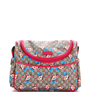 Gucci Diaper Bag Printed GG Coated Canvas