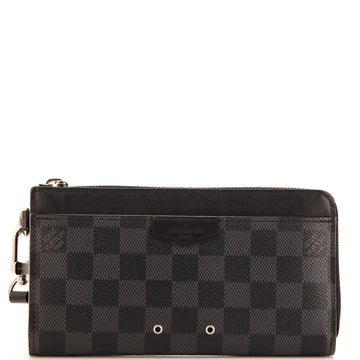 Louis Vuitton Zippy Dragonne Wallet Damier Graphite