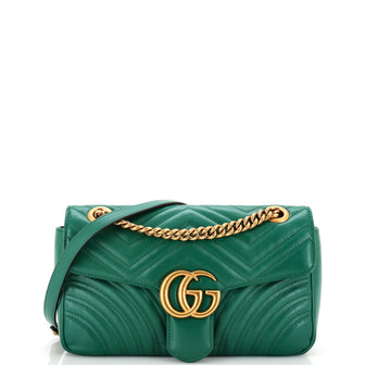 Gucci GG Marmont Flap Bag Matelasse Leather Small