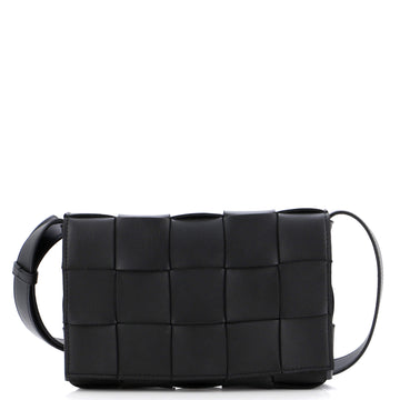 Bottega Veneta Cassette Crossbody Bag Maxi Intrecciato Leather