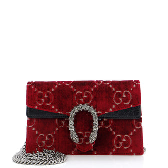 Gucci Dionysus Bag GG Velvet Super Mini