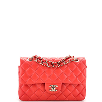 Chanel Classic Double Flap Bag Quilted Lambskin Small