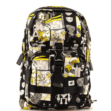 Prada X JAMES JEAN Robot Monkey Sling Backpack Printed Nylon