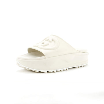 Gucci Interlocking G Platform Slide Sandals GG Rubber