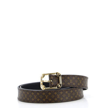 Louis Vuitton Malletier Belt Monogram Canvas Thin