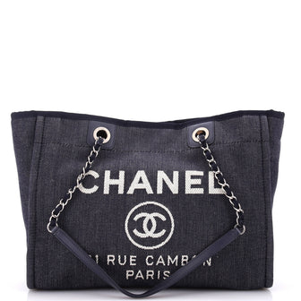 Chanel Deauville Tote Denim Small