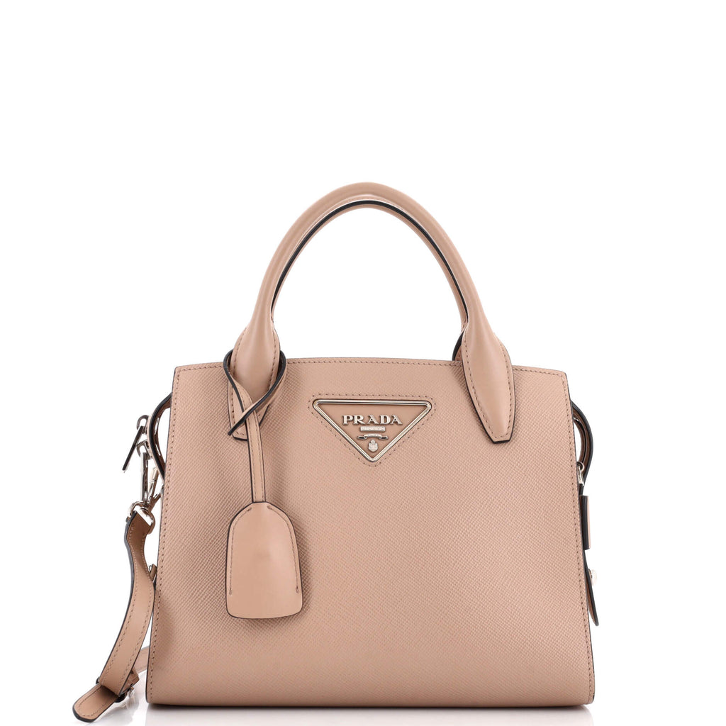 ひろ　PRADA レザーバッグ Prada Kristen Tote Saffiano Leather Medium Neutral 29297417