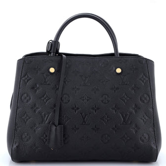 Louis Vuitton Montaigne Handbag Monogram Empreinte Leather MM