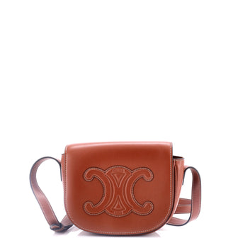 Celine Cuir Triomphe Folco Bag Leather