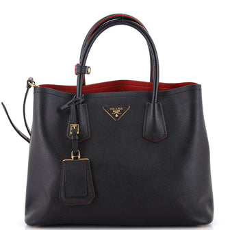 Prada Cuir Double Tote Saffiano Leather Medium