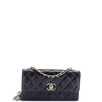 Chanel Trendy Chain CC Wallet on Chain Quilted Lambskin