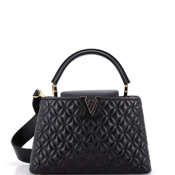 Louis Vuitton Capucines Bag Monogram Flower Quilted Lambskin PM