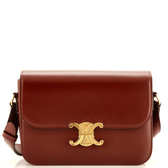 Celine Triomphe Shoulder Bag Smooth Calfskin Medium