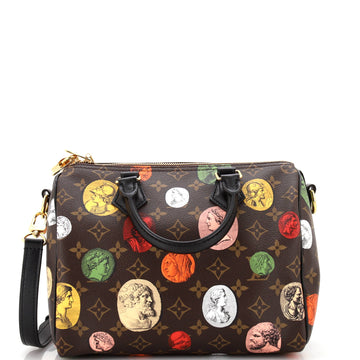 Louis Vuitton Speedy Bandouliere Bag Limited Edition Fornasetti Cameo Monogram Canvas 25