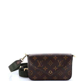 Louis Vuitton Felicie Strap & Go Handbag Monogram Canvas