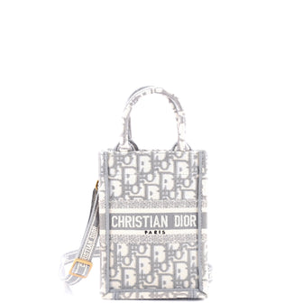 Christian Dior Book Tote Phone Bag Oblique Canvas Mini