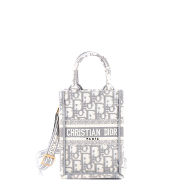 Christian Dior Book Tote Phone Bag Oblique Canvas Mini