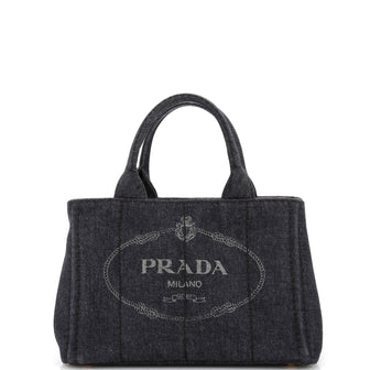 Prada Canapa Tote Denim Mini