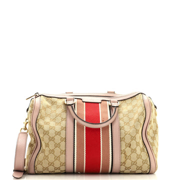 Gucci Vintage Web Boston Bag GG Canvas Medium