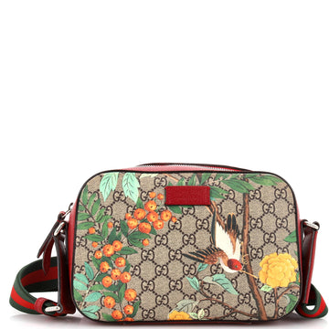 Gucci Camera Shoulder Bag Tian Print GG Coated Canvas Medium