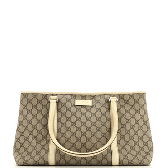 Gucci Joy Plus Tote GG Coated Canvas Medium