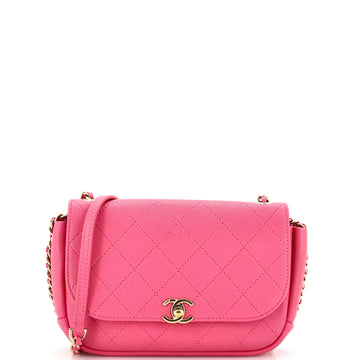 Chanel Casual Trip Flap Bag Quilted Lambskin Small