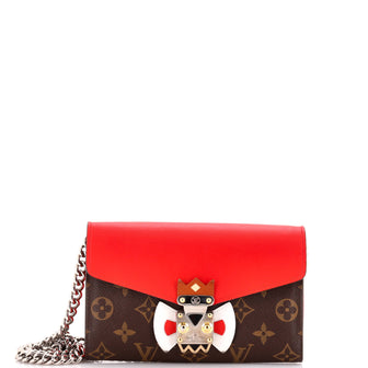 Louis Vuitton Tribal Mask Chain Wallet Monogram Canvas and Leather