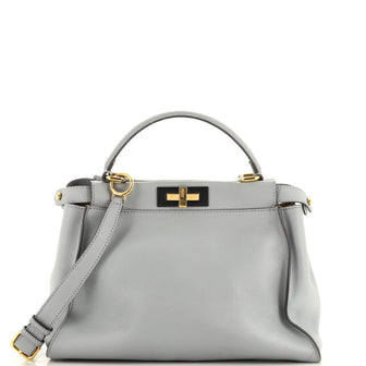 Fendi Peekaboo Bag Rigid Leather Regular