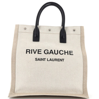 Saint Laurent Rive Gauche Shopper Tote Canvas Tall