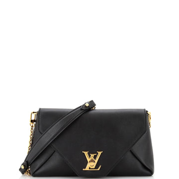 Louis Vuitton Love Note Chain Clutch Leather