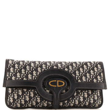 Christian Dior Fold Over Clutch Oblique Canvas