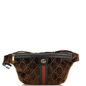 Gucci Ophidia Zip Belt Bag GG Velvet