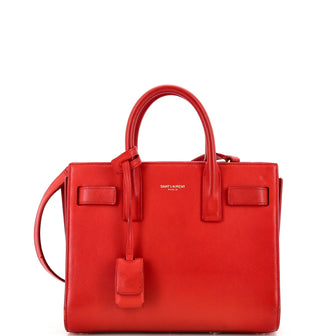 Saint Laurent Sac de Jour Bag Leather Nano