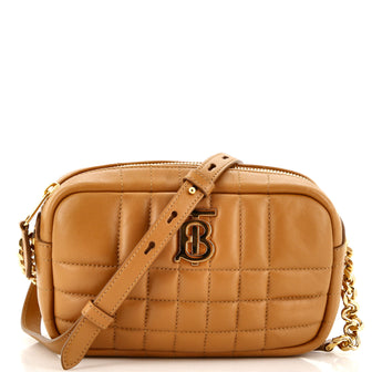 Burberry Lola Camera Bag Quilted Leather Mini