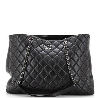 Chanel Classic CC Shopping Tote Quilted Calfskin Large