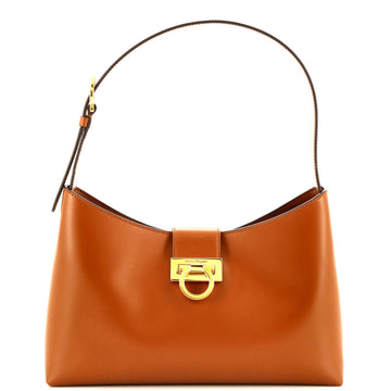 Salvatore Ferragamo Trifolio Shoulder Bag Leather East West