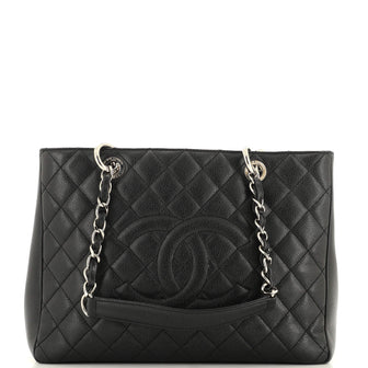 Chanel Grand Shopping Tote Quilted Caviar