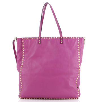 Valentino Garavani Rockstud Reversible Convertible Tote Leather Large