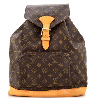 Louis Vuitton Vintage Montsouris Backpack Monogram Canvas GM
