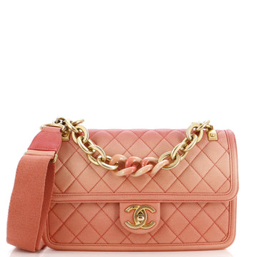 Chanel Sunset On The Sea Flap Bag Quilted Caviar Medium