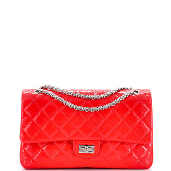 Chanel Reissue 2.55 Flap Bag Quilted Crinkled Patent 225