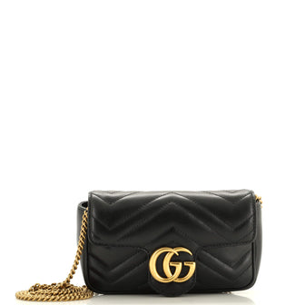 Gucci GG Marmont Flap Bag Matelasse Leather Super Mini