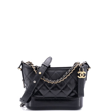 Chanel Gabrielle Hobo Quilted Goatskin and Patent Small