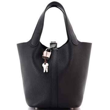 Hermes Monochrome Picotin Lock Bag Clemence PM