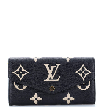 Louis Vuitton Sarah Wallet NM Bicolor Monogram Empreinte Giant