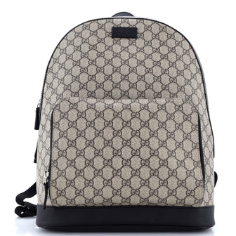 Gucci Zip Pocket Backpack GG Coated Canvas Medium