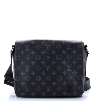 Louis Vuitton District Messenger Bag Monogram Eclipse Canvas PM