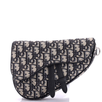 Christian Dior Saddle Crossbody Bag Oblique Canvas Mini