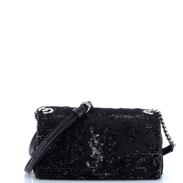 Saint Laurent West Hollywood Crossbody Bag Sequins and Satin Toy